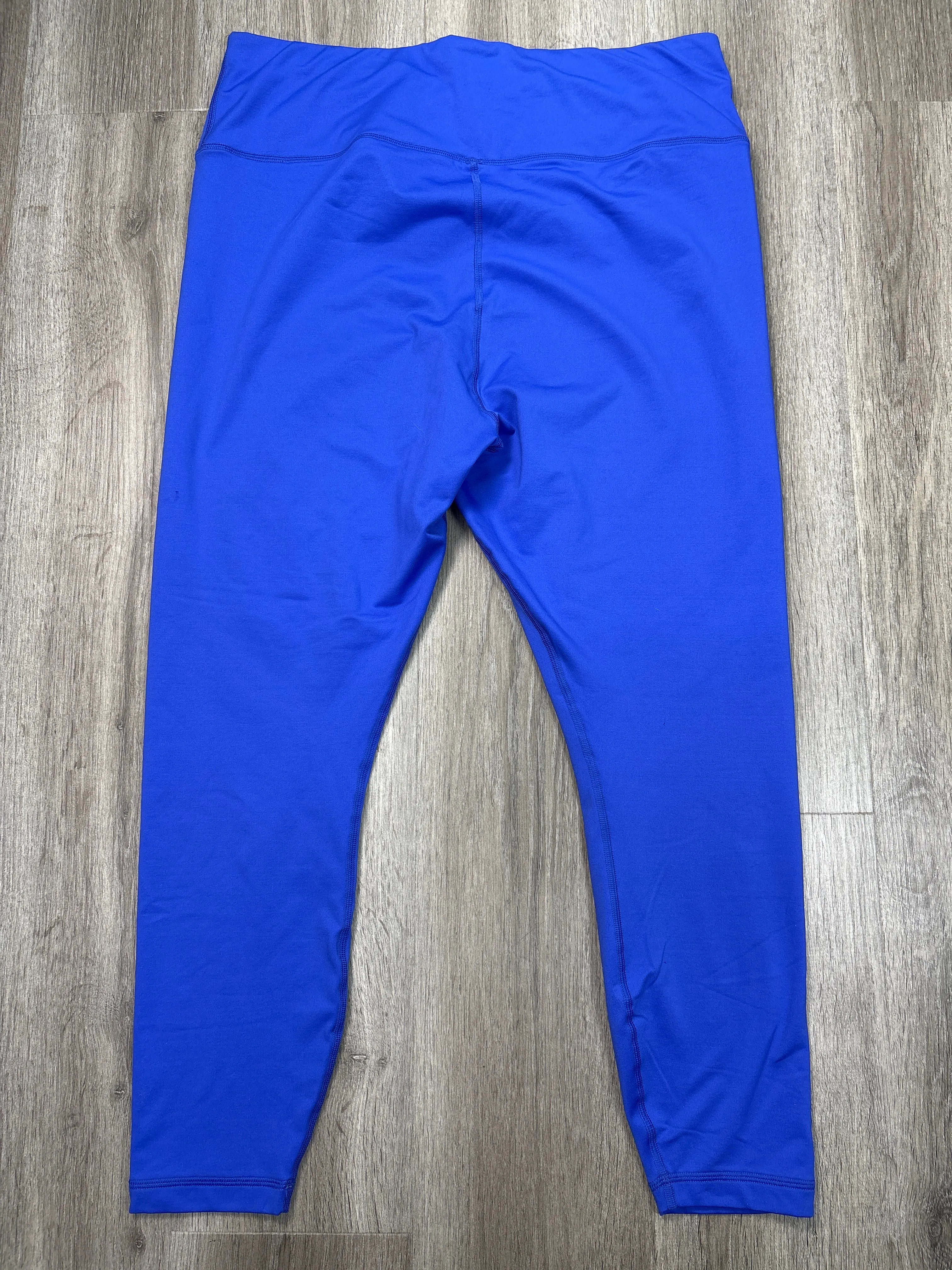 Athletic Leggings By Under Armour In Blue, Size: 2x