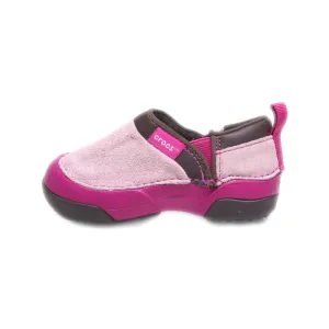 Crocs Slip-On Shoes Suede Pink Colour For Kids