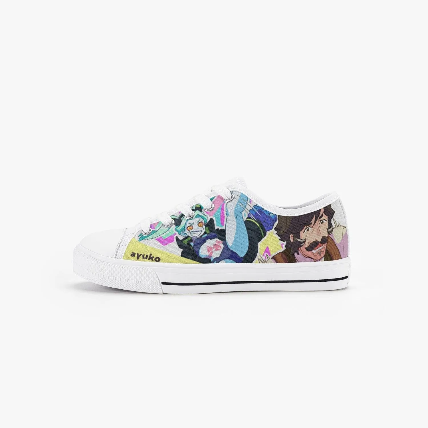 Cyberpunk Edgerunners Falco and Rebecca Kids A-Star Low Anime Shoes