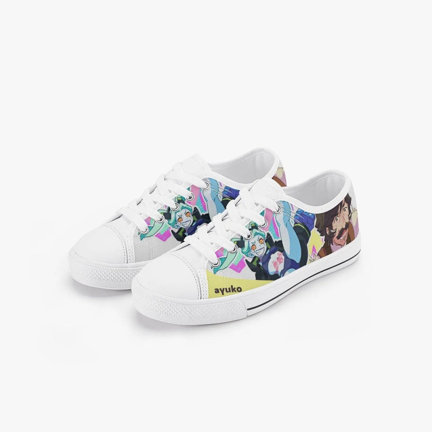 Cyberpunk Edgerunners Falco and Rebecca Kids A-Star Low Anime Shoes