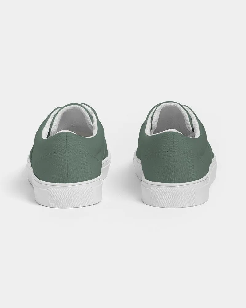 Medium Dark Green Women's Canvas Sneakers | Women's | Medium Dark Pale Pastel Green | C30M0Y30K60