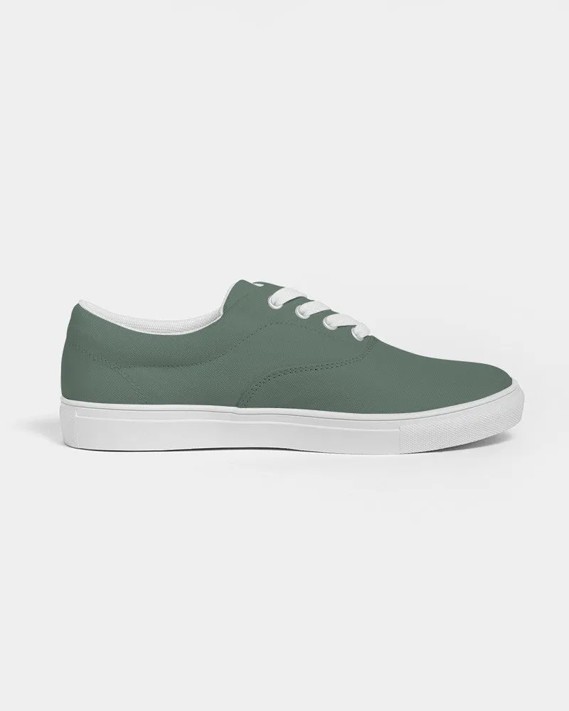 Medium Dark Green Women's Canvas Sneakers | Women's | Medium Dark Pale Pastel Green | C30M0Y30K60