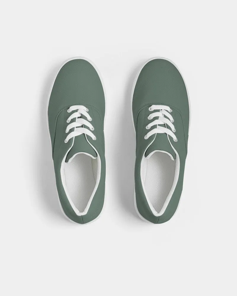 Medium Dark Green Women's Canvas Sneakers | Women's | Medium Dark Pale Pastel Green | C30M0Y30K60