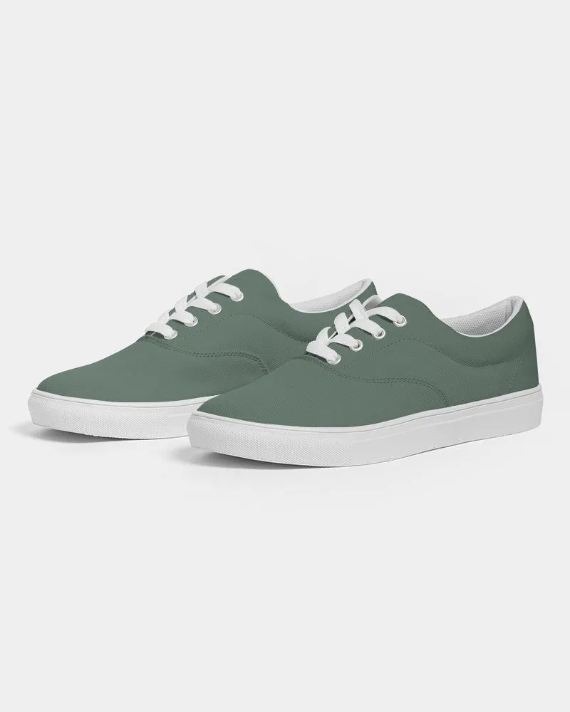 Medium Dark Green Women's Canvas Sneakers | Women's | Medium Dark Pale Pastel Green | C30M0Y30K60