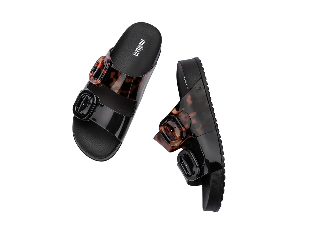 Melissa Cozy AD Black Platform Unisex Slides Slip Ons