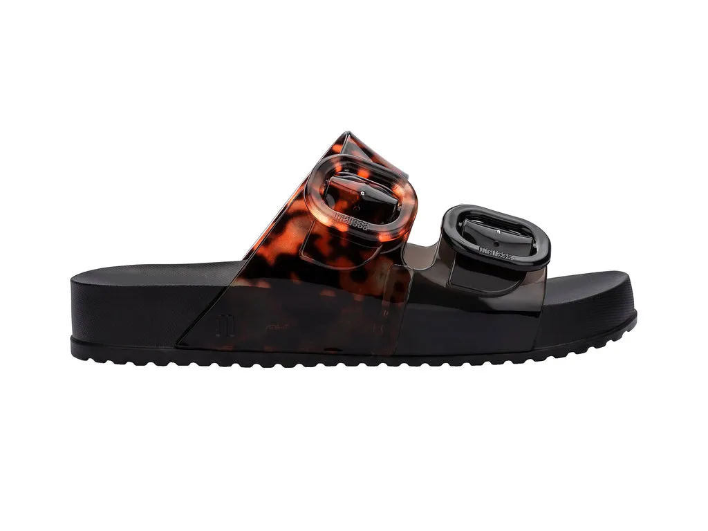 Melissa Cozy AD Black Platform Unisex Slides Slip Ons