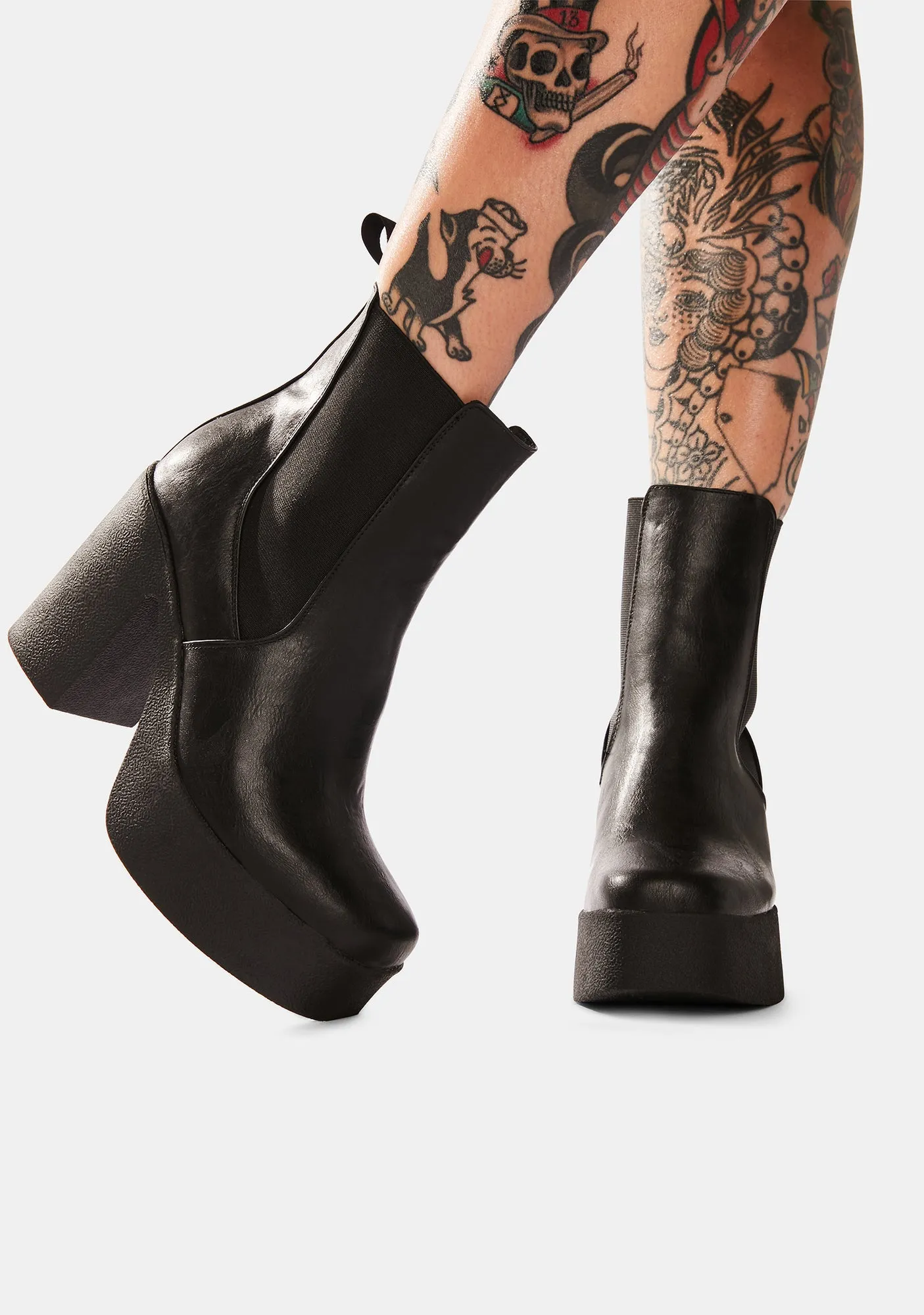 Pick N Mix Platform Ankle Boots