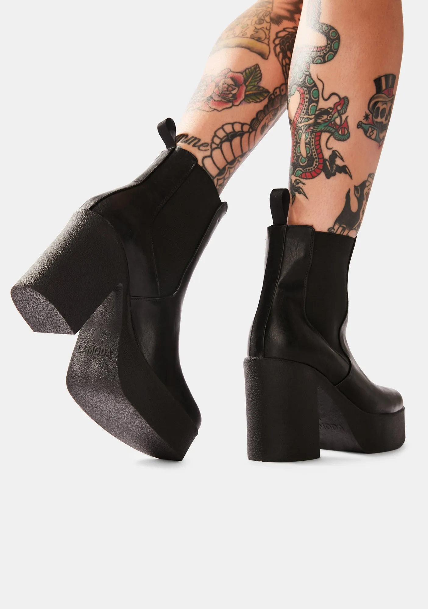 Pick N Mix Platform Ankle Boots