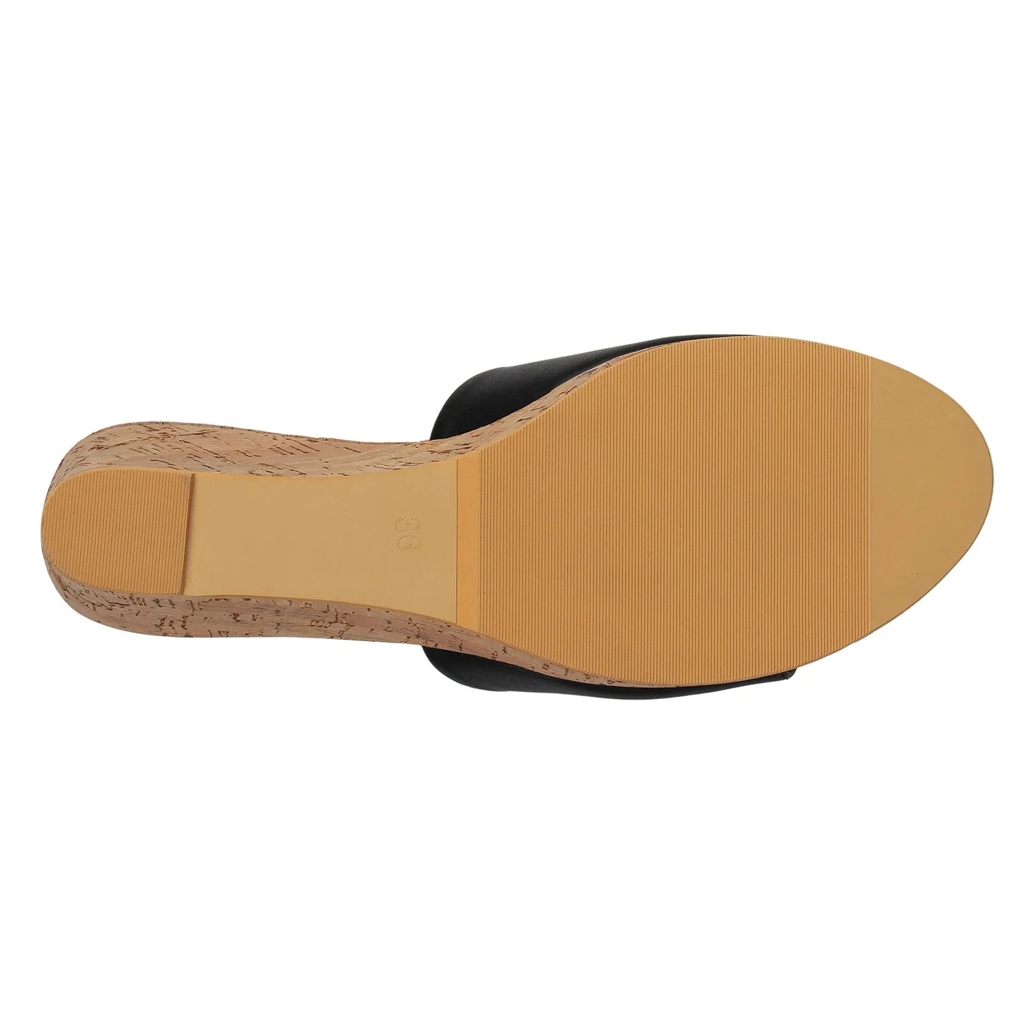 Tao Paris Ina 10013-02 Black Solid Wedges