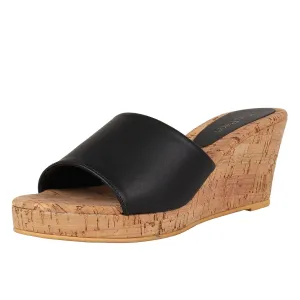 Tao Paris Ina 10013-02 Black Solid Wedges