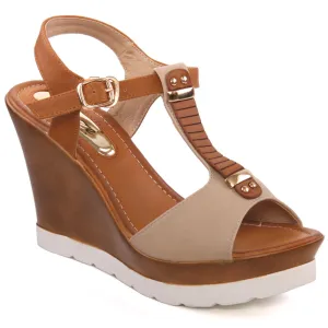 Womens ‘Fila’ Platform Wedge Sandals